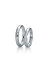 Wedding rings from 14ct Whitegold with Diamonds Breunin