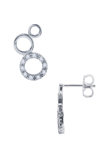 18ct White Gold Earrings with Zircons