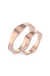 Wedding rings 14ct Pink Gold
