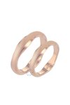Wedding rings 18ct Pink Gold