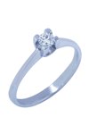 Μονόπετρο δαχτυλίδι SAVVIDIS από λευκόχρυσο 18K με διαμάντι (Νο 53)
