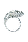 Ring 18ct White Gold with Diamonds and Pearl SAVVIDIS (No 56)