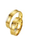 Wedding rings in 8ct Gold with Diamond Breuning