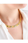 Necklace 18ct Gold with Precious Stones