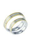 Wedding rings in 9ct Gold and Whitegold Bonis233