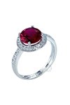 Ring 14ct White Gold with Zircon  Candy SAVVIDIS (No 53)