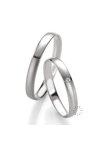 Wedding rings from 14ct Whitegold with Diamond Benz
