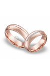 Wedding rings in 14ct Rose Gold with Diamonds Blumer