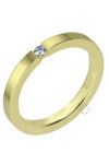 Wedding ring in 14ct Gold with Diamond Blumer