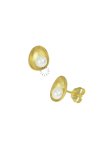 Earrings 14ct gold with Pearl Silhouette