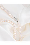 Akoya Pearl Necklace with 14ct Whitegold clasp with Diamonds