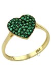 Δαχτυλίδι SAVVIDIS με καρδιά The Love Collection από χρυσό 14Κ με Ζιργκόν (No 54)