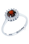 Ring 14ct White gold with Zircon