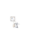 Earrings 14ct Whitegold  with Mother of pearl