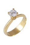 Ring in gold 14ct with zircon