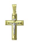 Cross 14ct Gold and white gold by TRIANTOS
