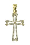 Βαπτιστικός σταυρός 14Κ χρυσό με Ζιρκόν SAVVIDIS