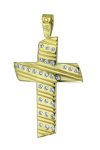 Βαπτιστικός σταυρός 14 Καράτια Χρυσό με Ζιρκόν