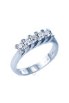 Ring 18ct White Gold with Diamonds
