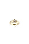 Ring 14ct Yellow gold with Zircon