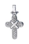 Βαπτιστικός σταυρός 18Κ Λευκόχρυσο με Διαμάντια SAVVIDIS