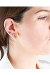 Gold earrings 18ct with Tourmaline