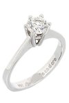 Ring 18ct White Gold with Diamond by FaCaDoro