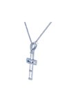 Cross 14ct White gold with Zircon by FaCaDoro