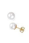 Earrings 14ct gold with Pearl 7 - 7.5 mm