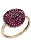 Ring in rose gold 14ct with zircon