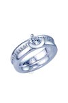 Ring 14ct White Gold with Diamonds by Breuning