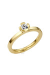Μονόπετρο δαχτυλίδι BREUNING από χρυσό 14K με διαμάντι
