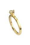 Solitaire ring 14ct Gold with Diamond by Breuning