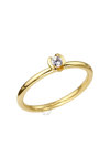 Solitaire ring 18ct Gold with Diamond by Breuning