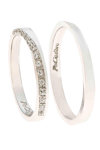 Wedding rings 18 Carats Whitegold With Diamonds by FaCaDoro