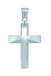 Βαπτιστικός σταυρός 14 Καράτια Λευκόχρυσο ΤΡΙΑΝΤΟΣ