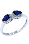 Ring 14 K White Gold with Zircon
