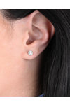 Earrings 18ct White Gold with diamonds SAVVIDIS