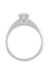 Solitaire Ring 18ct White Gold by FaCaDoro with Diamond (No 54)