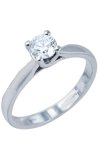 Μονόπετρο δαχτυλίδι SAVVIDIS από λευκόχρυσο 18K με διαμάντι (No 55)