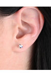 Earrings 18ct Whitegold with Diamond
