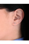 Earrings 18ct White Gold SAVVIDIS with Diamonds