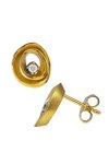 Σκουλαρίκια SAVVIDIS από χρυσό 18Κ με διαμάντια