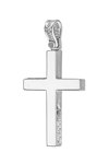 Cross 14ct White Gold with zircon by TRIANTOS