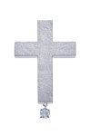 Βαπτιστικός σταυρός SAVVIDIS από λευκόχρυσο 14Κ με ζιργκόν