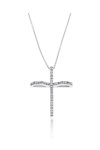 Cross 18ct White Gold with Diamonds by FaCaDoro