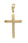 Βαπτιστικός σταυρός 14Κ Χρυσό και Λευκόχρυσο με ζιργκόν της FaCaDoro
