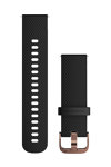 GARMIN Approach QuickFit 20mm Black/Rose Gold Silicone Replacement Strap