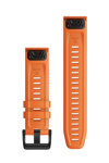 GARMIN QuickFit 22 mm Ember Orange Silicone Replacement Strap