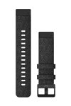 GARMIN QuickFit 20 Heathered Black Nylon with Black Hardware Replacement Strap
